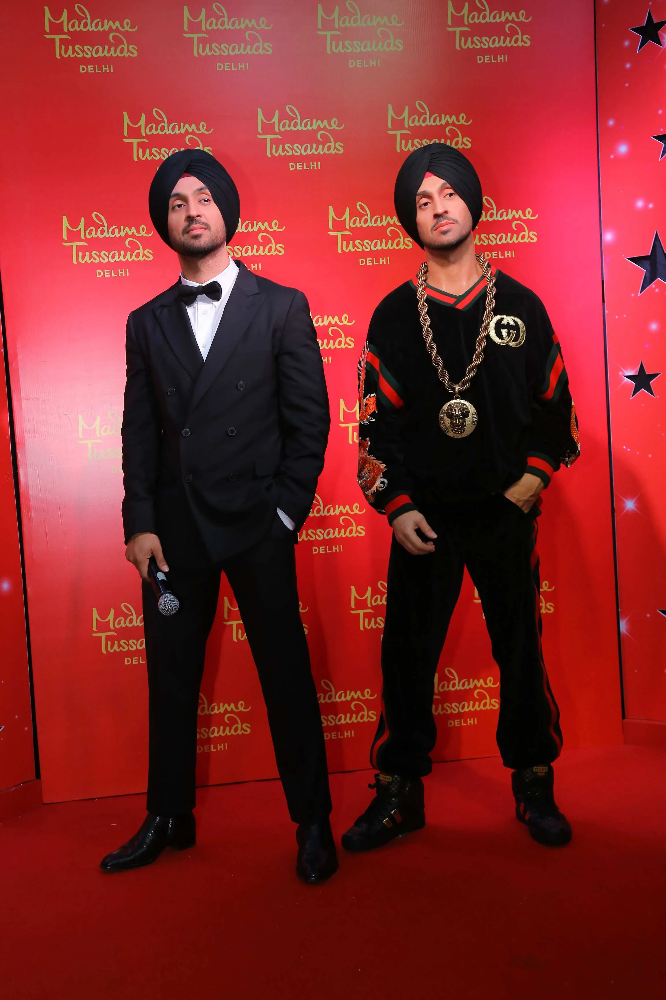 Diljit Dosanjh with his figure 