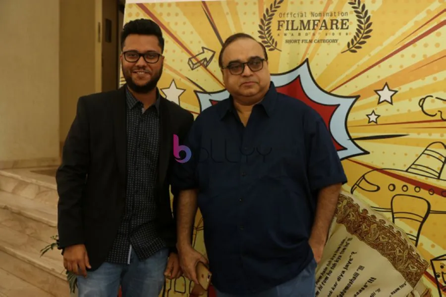 Divyansh Pandit and Rajkumar Santoshi