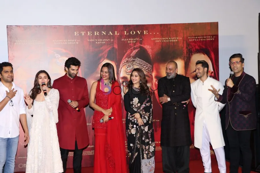 Alia Bhatt, Aditya Roy Kapur, Sonakshi Sinha, Madhuri Dixit, Sanjay Dutt, Varun Dhawan, Karan Johar