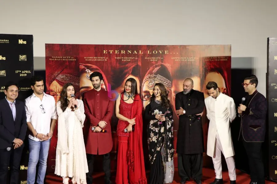 Alia Bhatt, Aditya Roy Kapur, Sonakshi Sinha, Madhuri Dixit, Sanjay Dutt, Varun Dhawan, Karan Johar