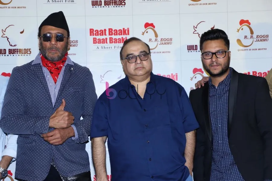 Jackie Shroff Raj Kumar Santoshi and Divyansh Pandit