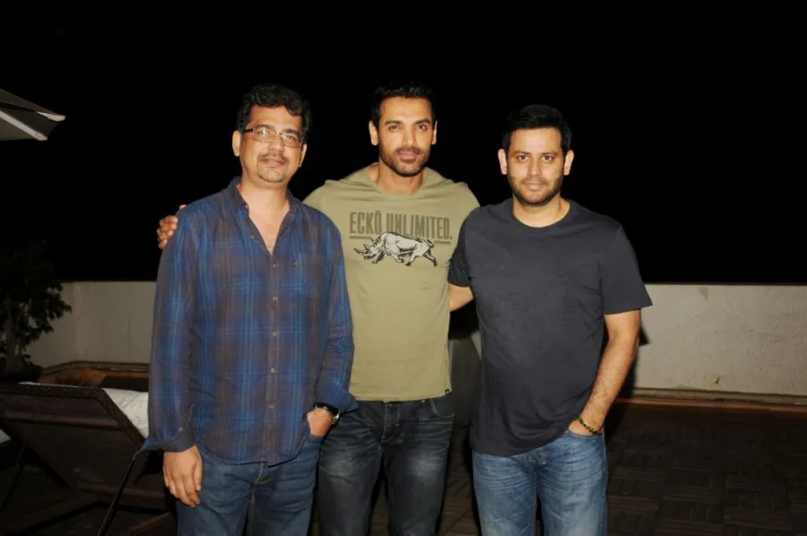 Rensil D'Silva, John Abraham and Ajay Kapoor