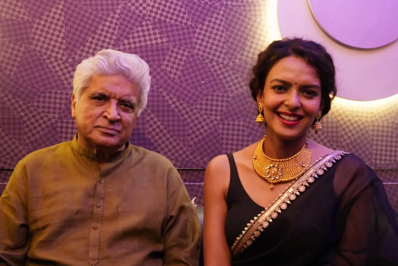  Javed Akhtar with Bidita Baig 