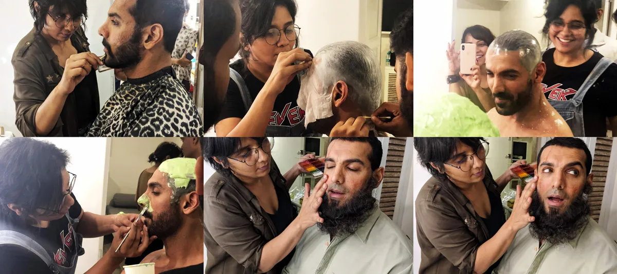 Preetisheel Singh working on John Abraham on the sets of RAW. - Collage 1