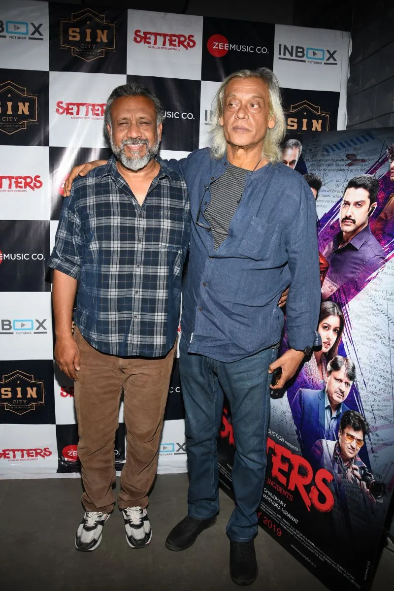 Anubhav SInha with Sudhir Mishra