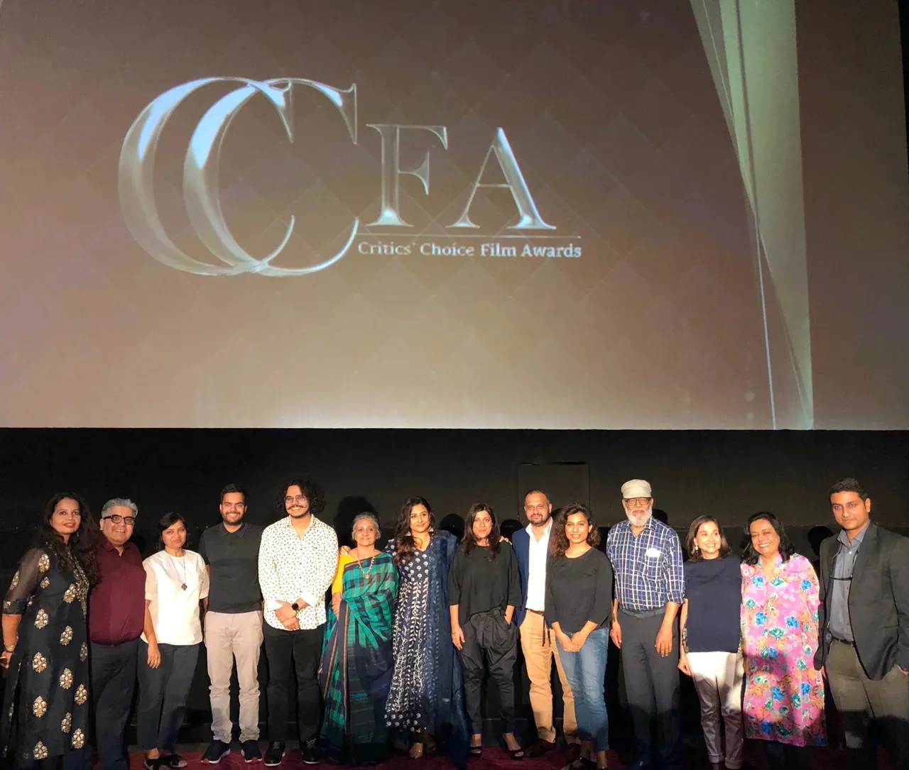 Film Critics Guild Members With Vidya Balan and Zoya Akhtar