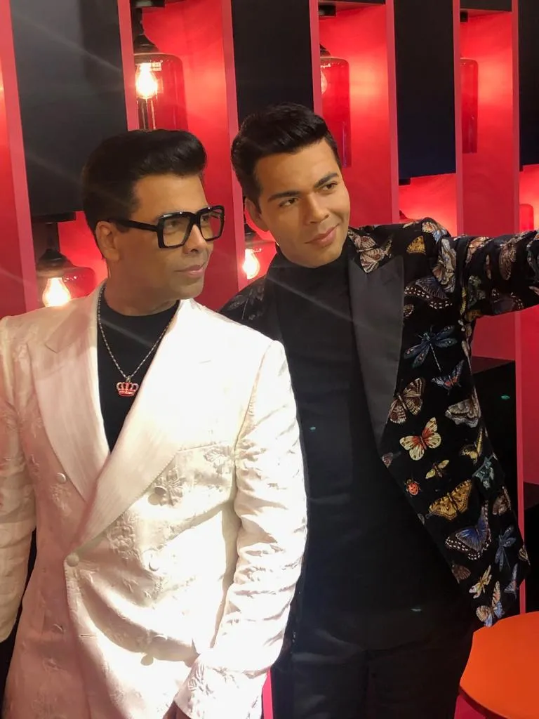 Karan Johar with his wax figure