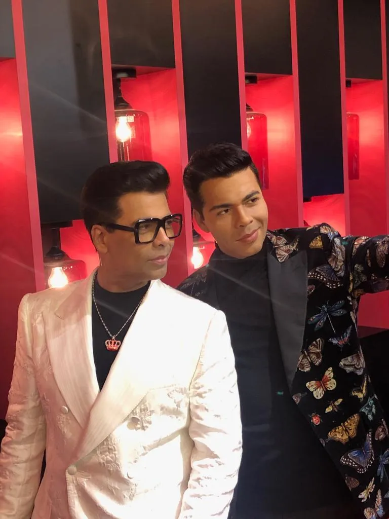 Karan Johar with his wax figure