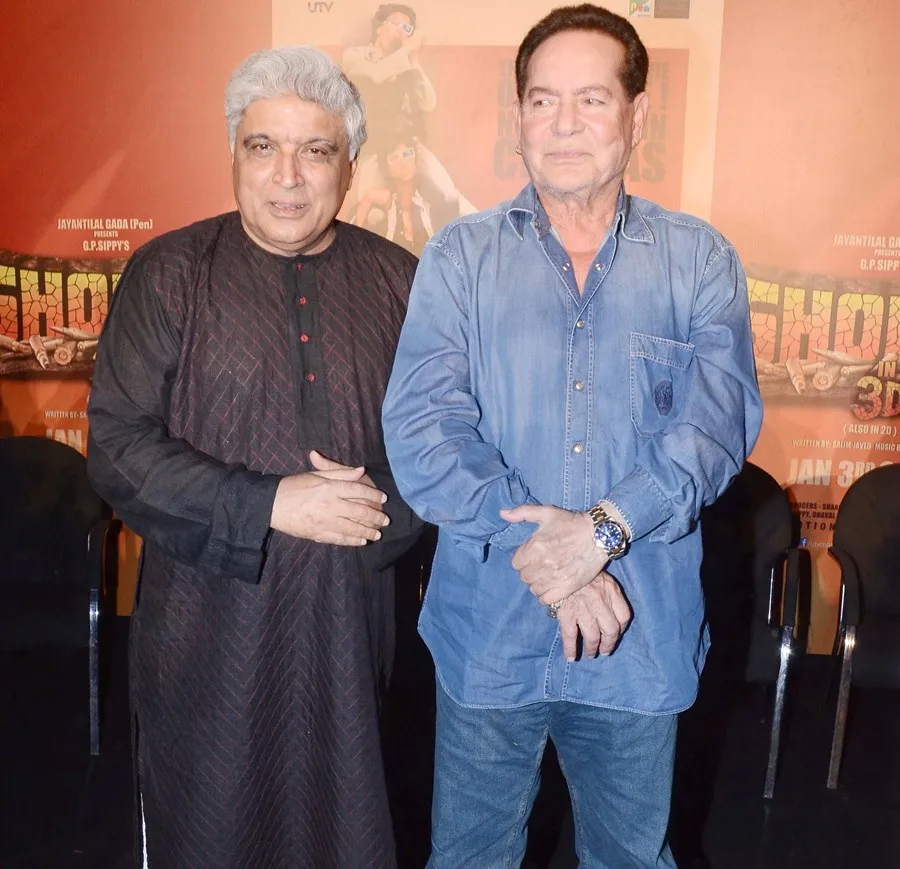 Javed Akhtar and Salim Khan at Sholay