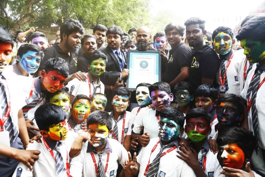 L Ramchandran - Guiness Book World Record with the team