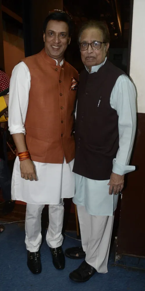 Madhur Bhandarkar and Hridaynath Mangeshkar 