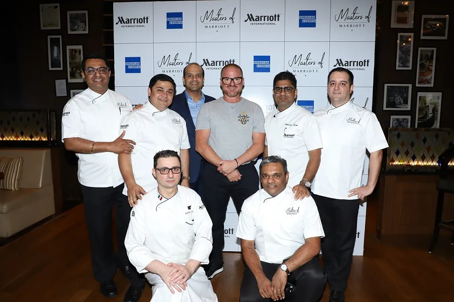 Marriott chefs with Heston Blumenthal 