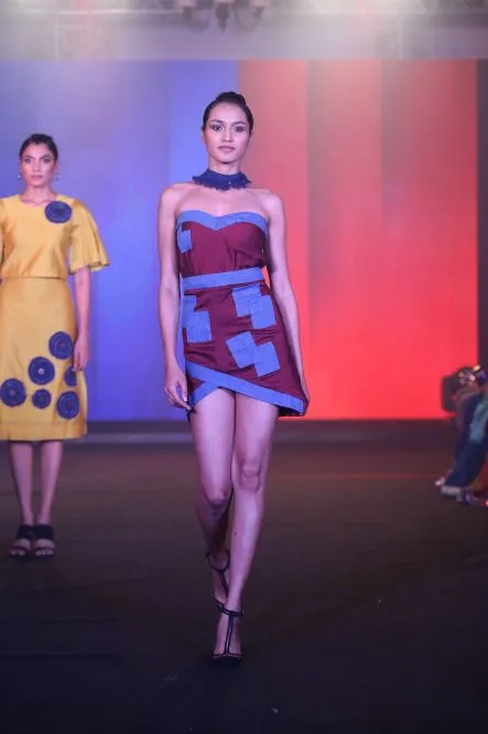 Model Walks The Ramp At Layer'M 2019