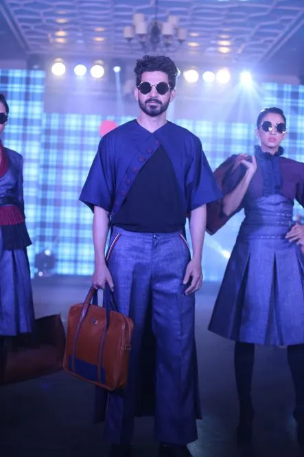 Model Walks The Ramp At Layer'M 2019