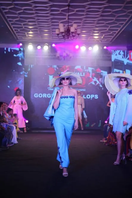 Model Walks The Ramp At Layer'M 2019