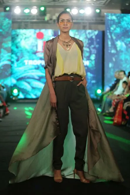 Model Walks The Ramp At Layer'M 2019