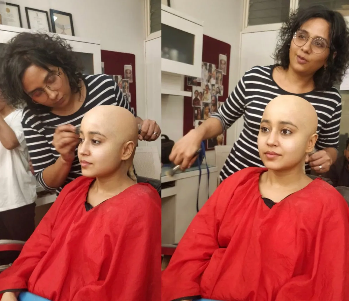 Preetisheel Singh working on the looks of Shweta Tripathi for Gone Kesh.