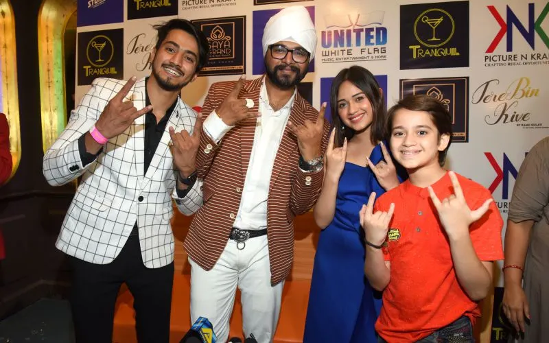 Faisal Shaikh with Ramji Gulati and Jannat Zubair Rahmani and Ayan Zubair 