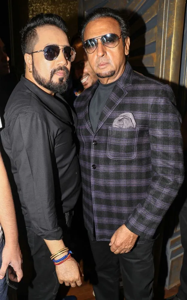 Mika Singh with Gulshan Grover