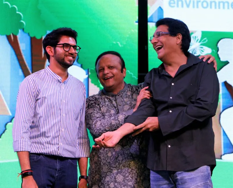 Aaditya Thackeray, Asif Bhamla and Shiamak Davar 