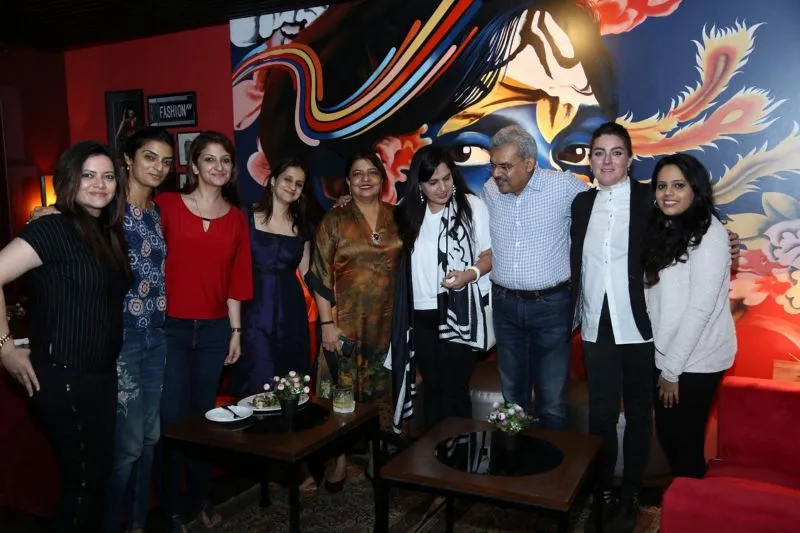 Basab Paul, Owner of Invincible- Boudoir et Jardin alongwith his team - chefs and mixologists alongwith Madhu Chopra