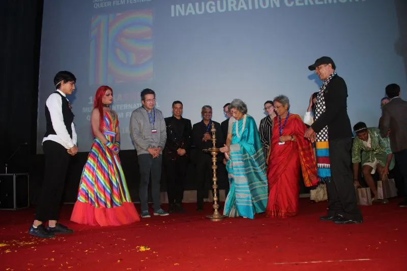 Grand Opening Of The 10th Edition Of Kashish Lgbtq Film Festival At Liberty Cinema Mumbai - Lighting Of The Lamp