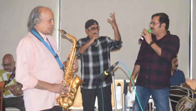 Raj Sodha with Rajendra Gadhavi and Sudesh Bhosal