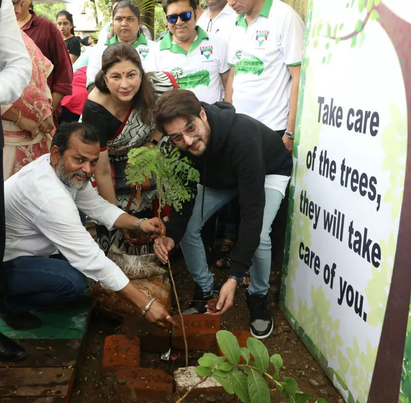 Kunika Sadanand, Jimmy Shergill And Others At Clara’s College Of Commerce's 'Tree Plantation Drive And Environment Awareness Rally