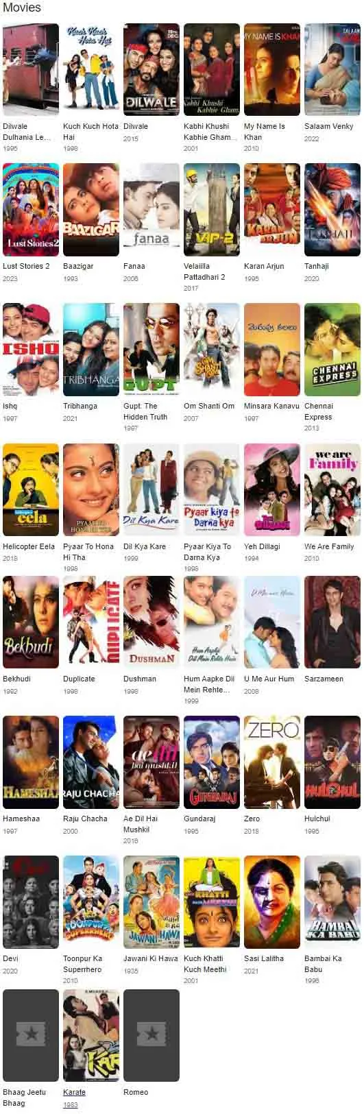 Kajol Movies