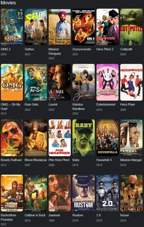 Akshay Kumar Filmography 