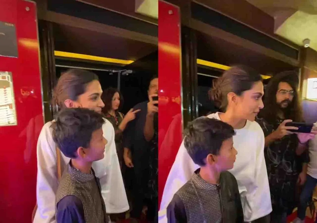 Deepika Padukone Embraces Chhello Show Star Bhavin Rabari At Special Screening 4