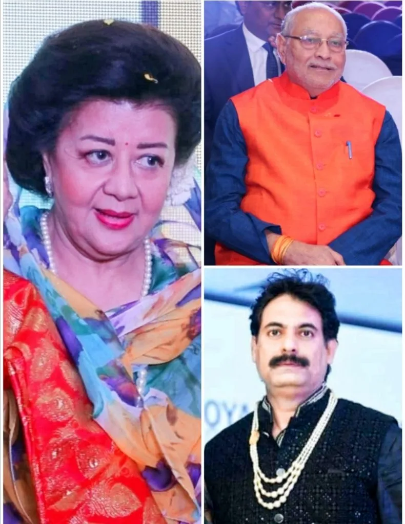 H.H.Princess Asha Devi Gaikwad (Queen of Baroda),Prahlad Modi & Sanjay Shravan