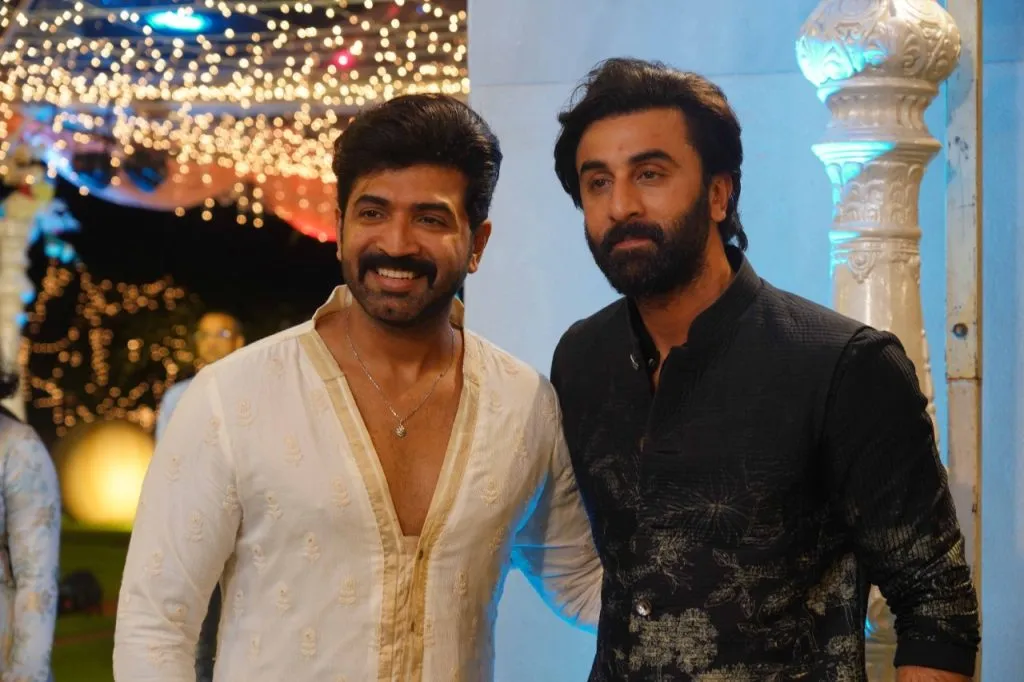 (L-R) Actor Arun Vijay and Ranbir Kapoor at the #KalyanNavaratri celebrations