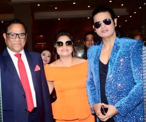 Mukesh J Bharti Manju Bharati with Radisson CEO Mehttab Siddique