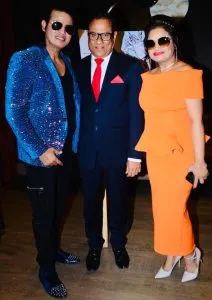 Mukesh J Bharti with Radisson CEO Mehttab Siddique and Manju Bharti