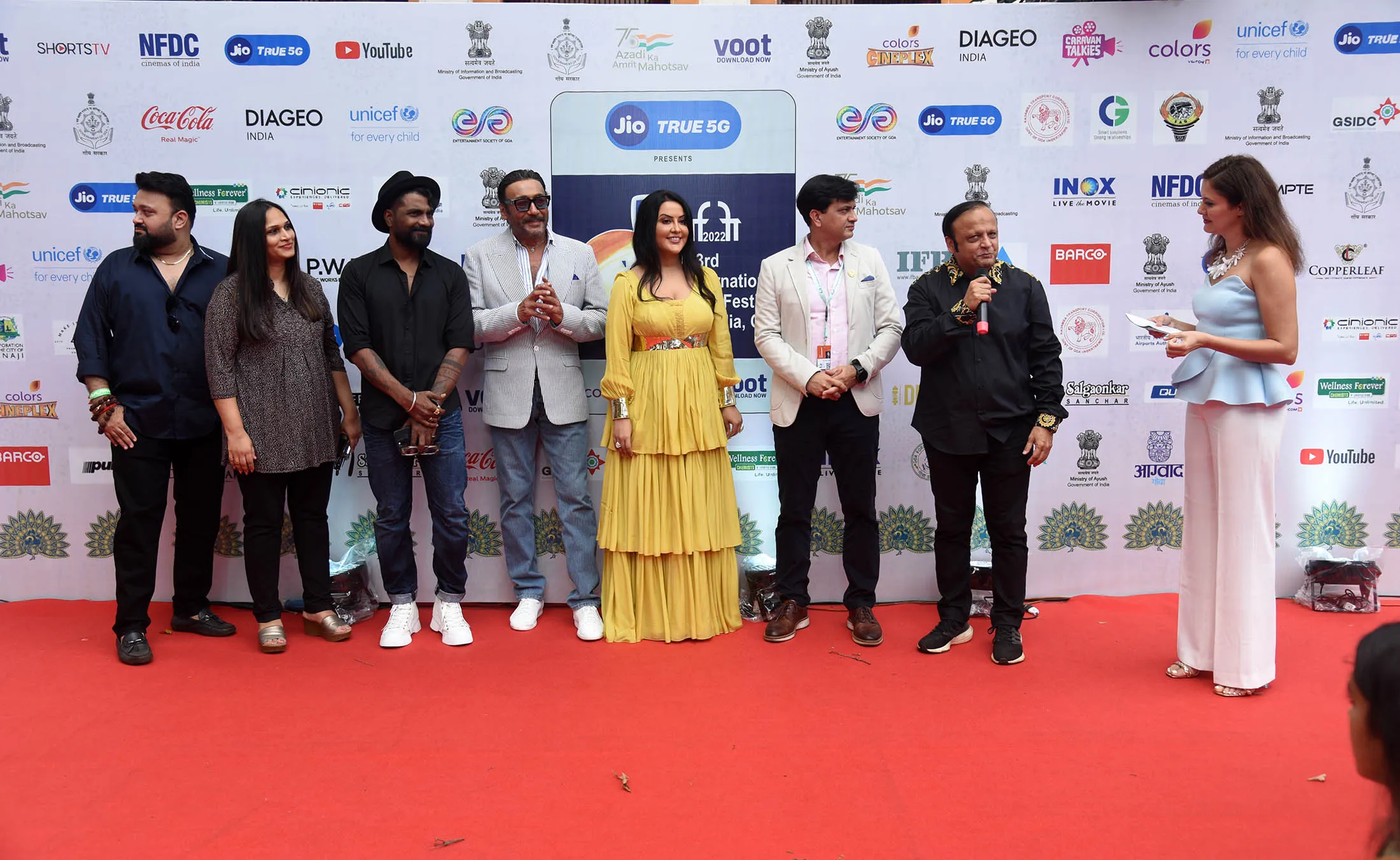 Actor Jackie Shroff at the red carpet