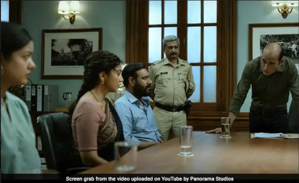 Akshaye Khanna, Ajay Devgn, Shriya and Ipshita in Drishyam 2