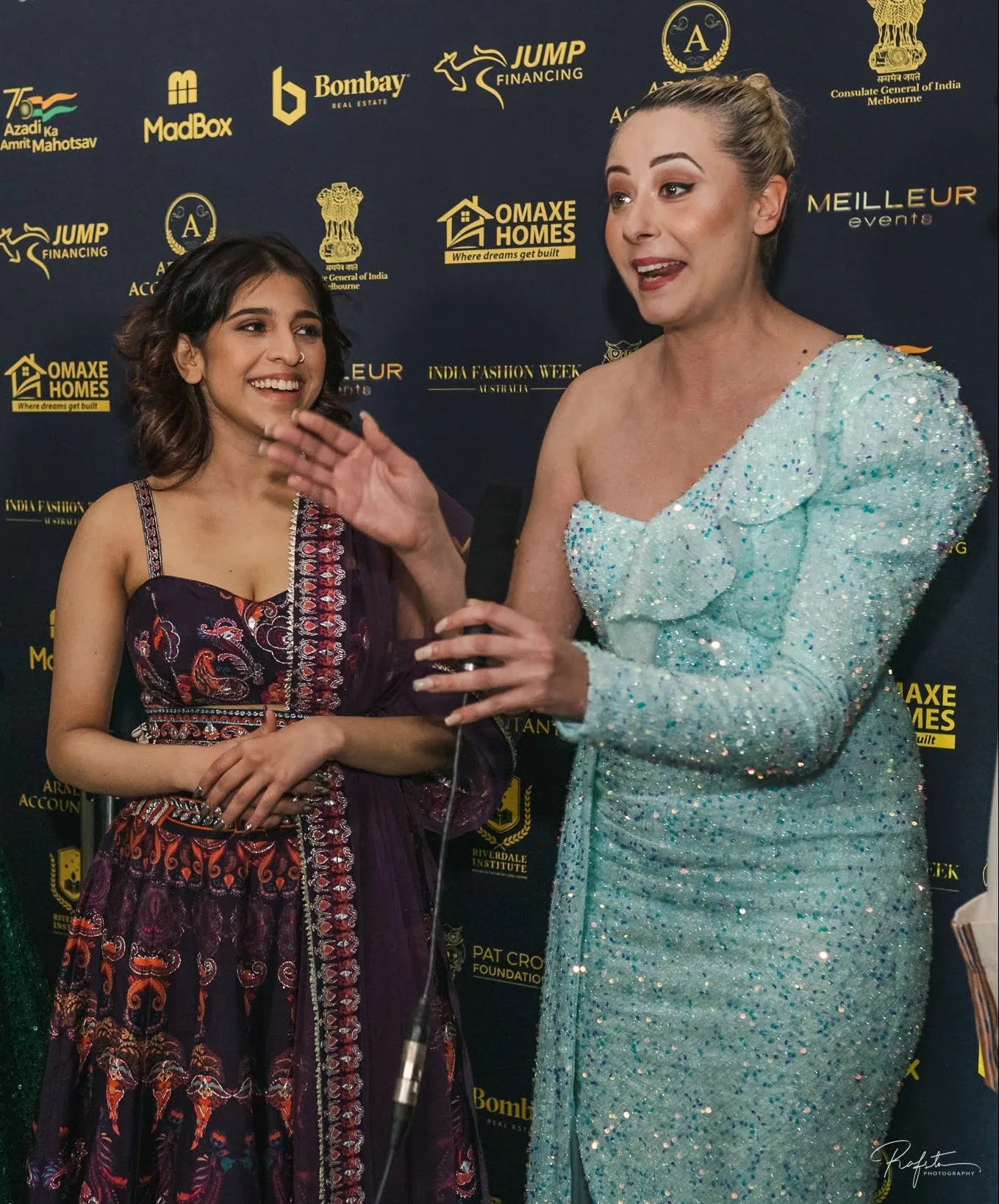 Dhruvika Pradhan with MTV host Arzum Caglayancay