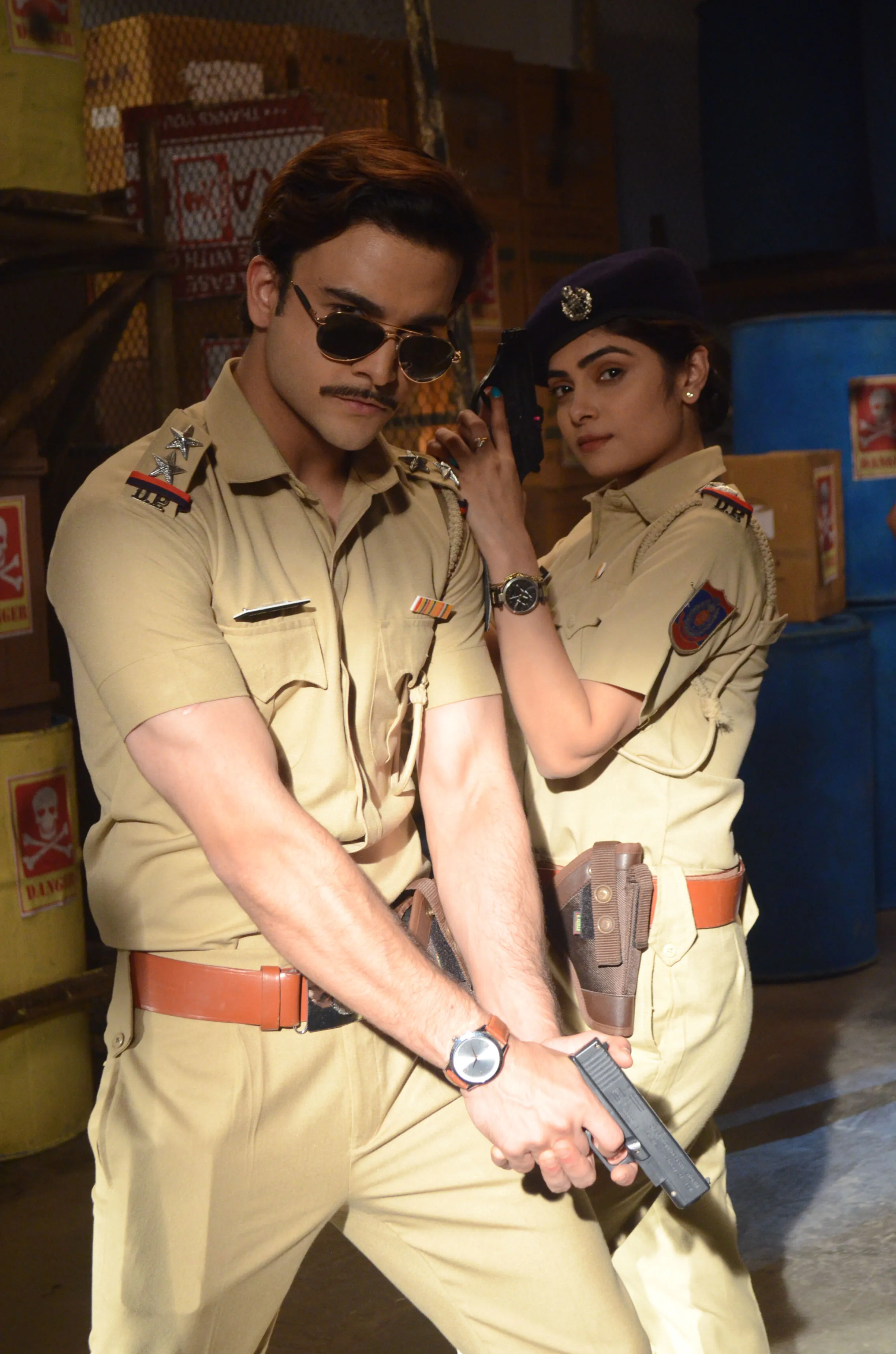 Krishna Kaul and Aaparna Mishra aka Ranbir and Sahana in Zee TV's Kumkum Bhagya