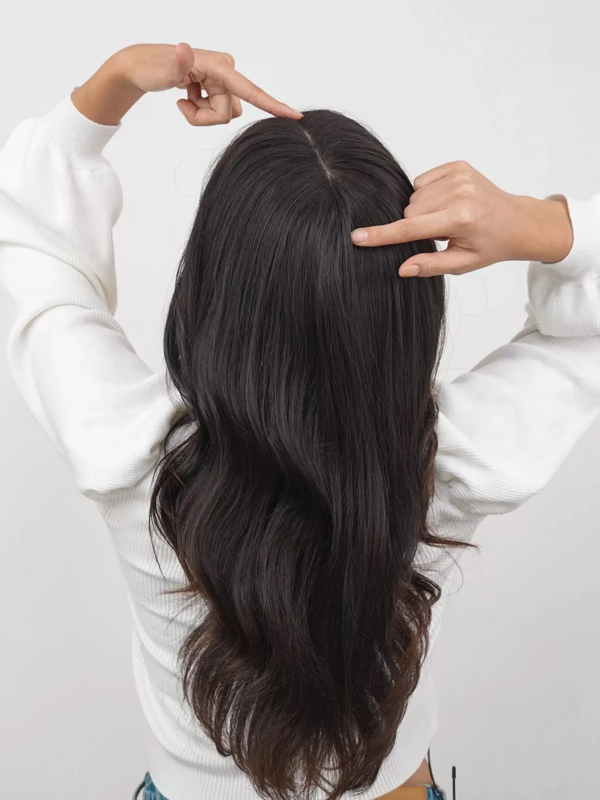 Nish hair- black hair topper