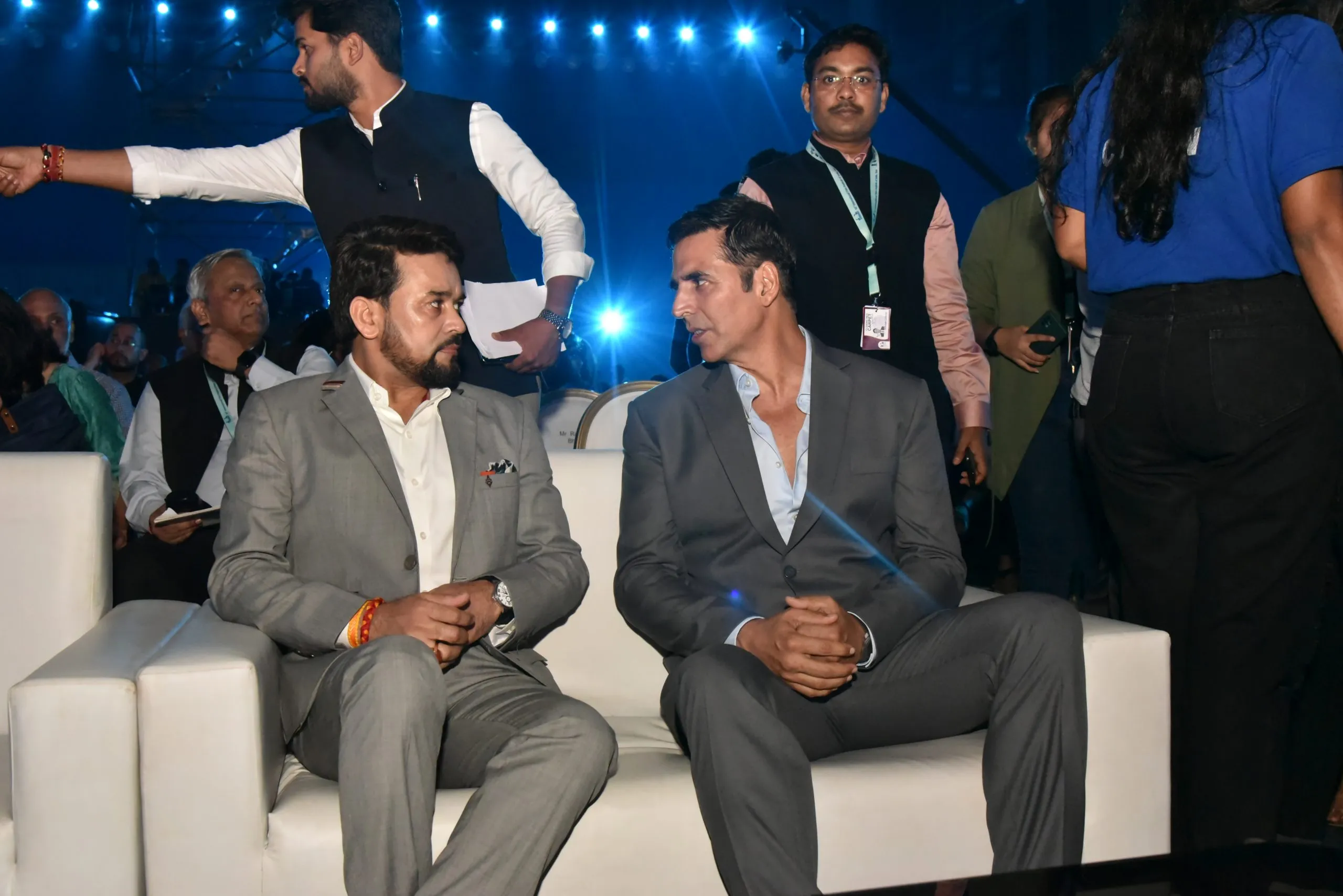 Shri Anurag Singh Thakur along with Actor Chiranjeevi