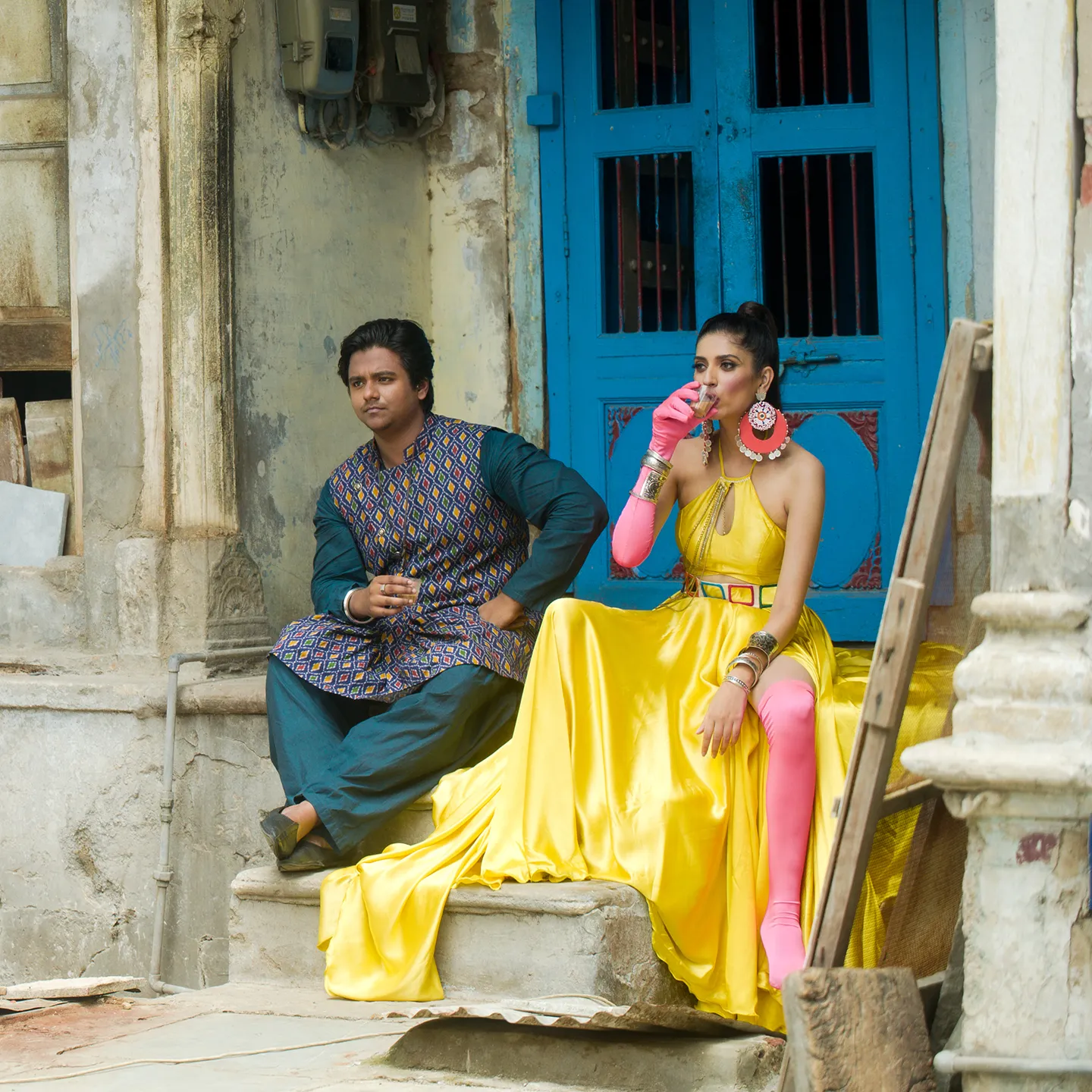 2 Anmol Jaswal and Angel Goyal in Machaao Music's Bedardi
