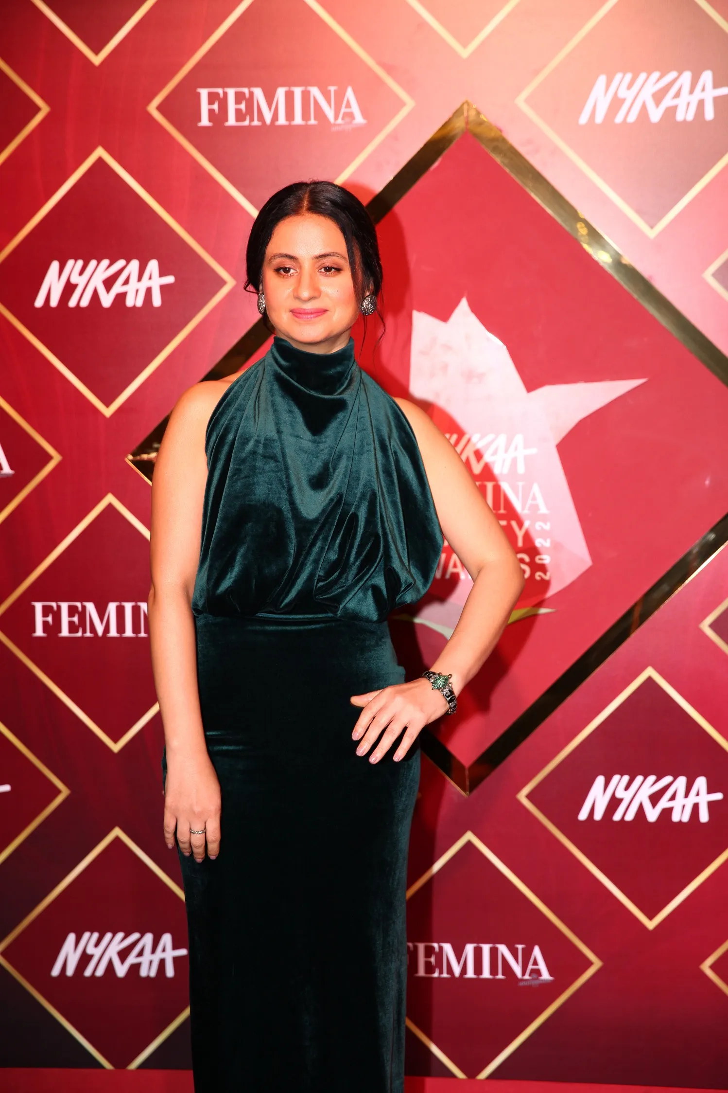 Actor Rasika Dugal at the red carpet of Nykaa Femina Beauty Awards 2022