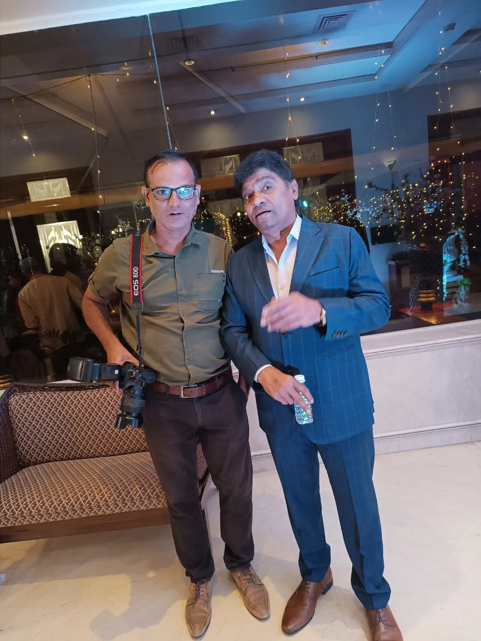 At the wedding reception of Jayshree T and Jayprakash's son Swastik's with Sushruti held at Kohinoor Continental on 19th December