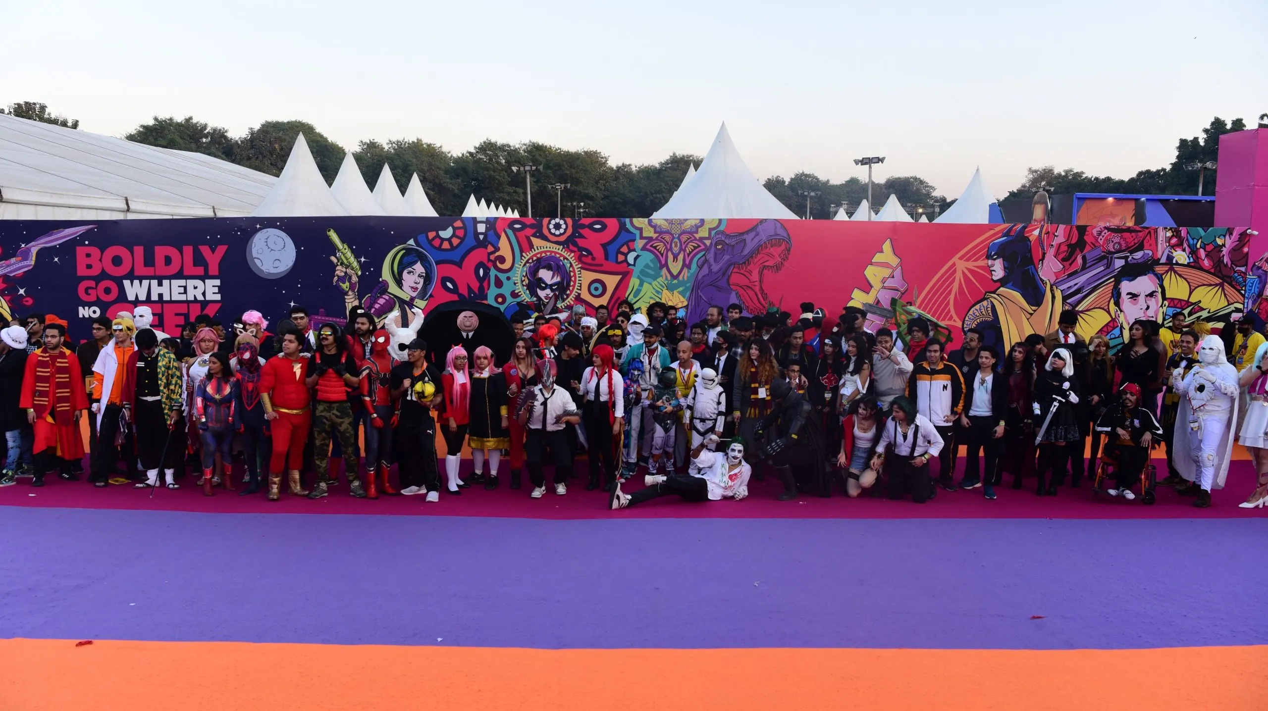 Cosplayer at the Delhi Comic Con 2022
