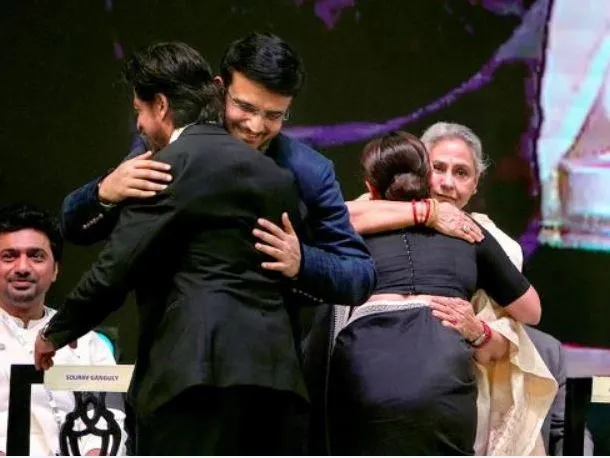 SKR WITH SOURAV GANGULY, RANI WITH JAYA