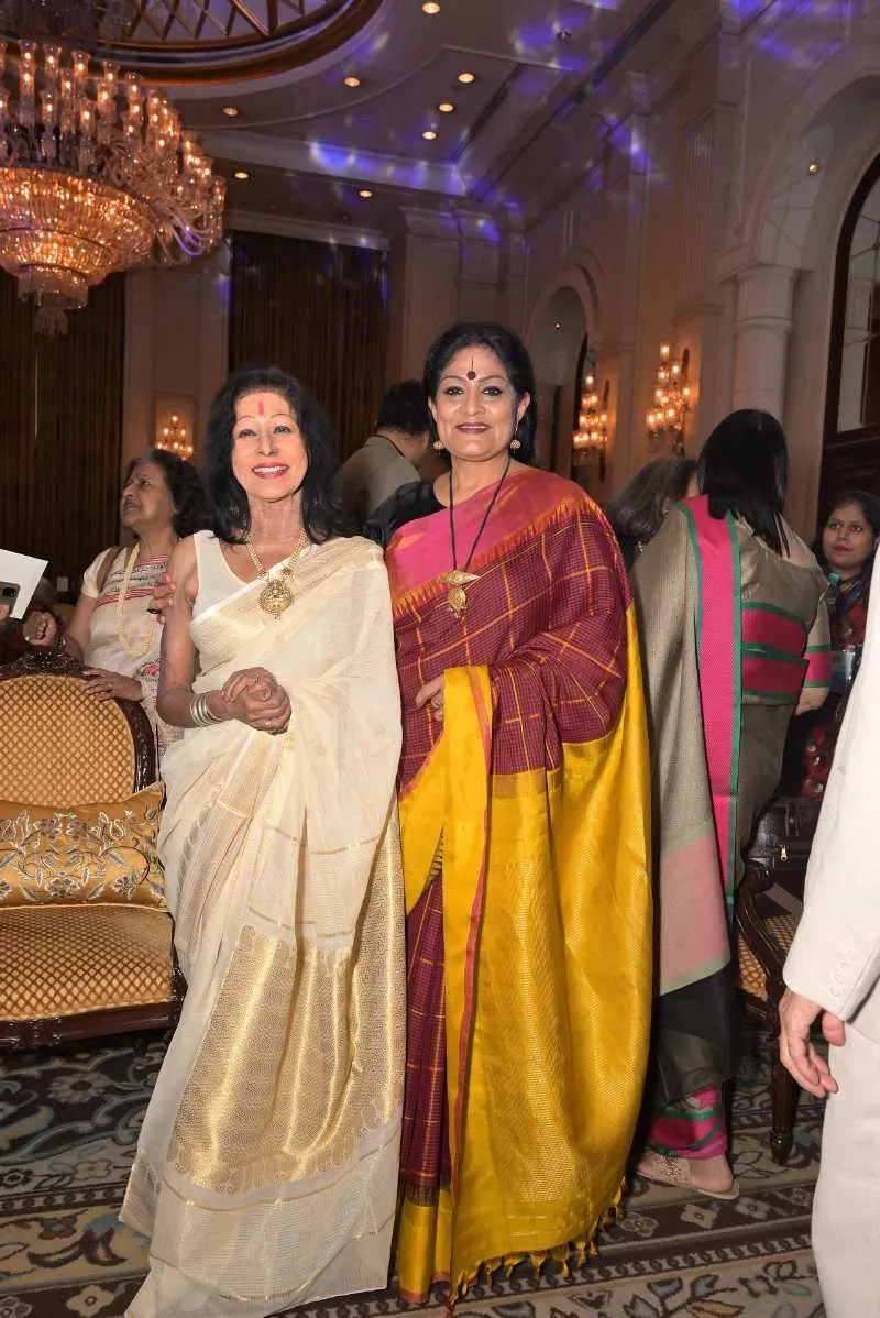 L-R Padma Shri Shovana Narayan and Padma Shri Geeta Chandaran