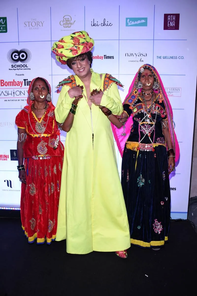 Rohit Verma with the members of the Banjaran Community