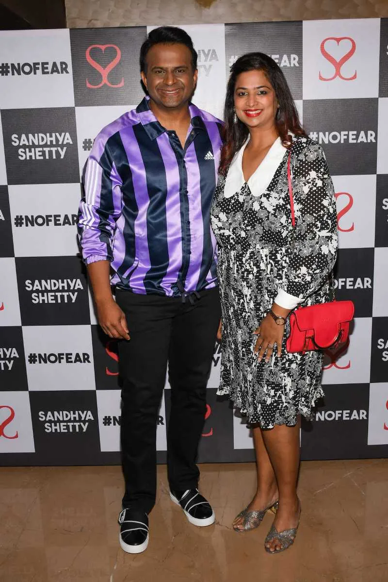 Siddharth Kannan with wife 
