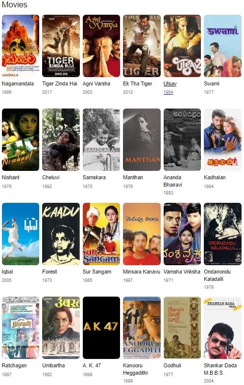 Girish Karnad movies 